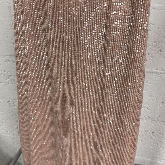 MLV Cream Rhinestone Sparkle Dress - Size Large - Picture 2 of 4
